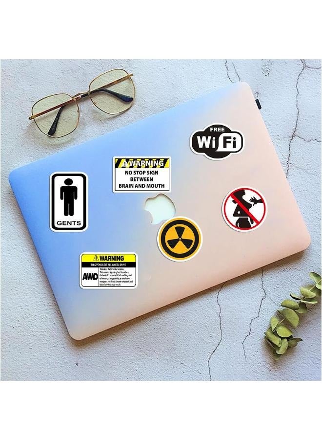 Free Air Two Sets in Total 100 Non infringement Warning Signs Cartoon Stickers, Laptop Stickers, Guitar Stickers,Luggage Stickers - Image 4