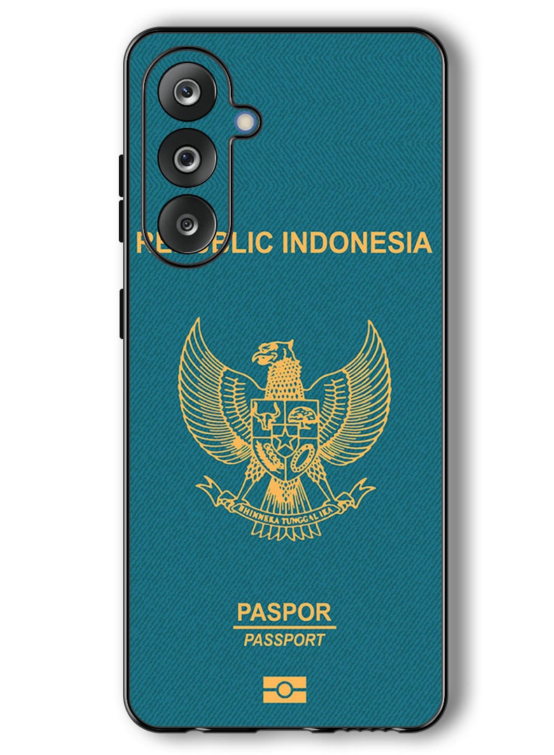 Theodor Case Compatible with Samsung Galaxy F36/ M36 6.7 Inch Protection Shockproof Bumper Cover Indonesia Passport - Image 1