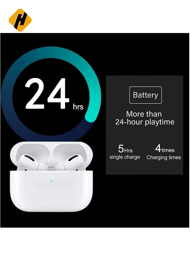 Wireless Earbuds, Air Pods Pro [MFi Certified] Bluetooth Earbuds Stereo Earphone, Bluetooth 5.3 in-Ear Earbuds with Charging Case IPX7 Waterproof Bluetooth Headphone 30H Playtime, for iPhone/Android