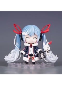 General Hatsune Miku doll model desktop ornaments Snow Hatsune 1800 swappable face model toy decoration collection gifts  - Image 2