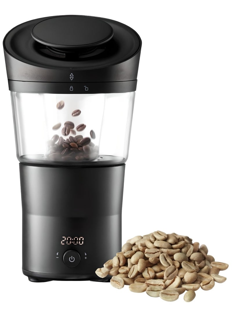 Dxmocos Automatic Coffee Bean Roaster for Home Use, Small Electric Hot Air Roaster with LCD Display, Adjustable Time and Easy-Clean Chaff Tray  - Image 1