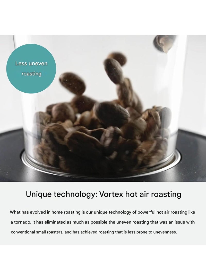 Dxmocos Automatic Coffee Bean Roaster for Home Use, Small Electric Hot Air Roaster with LCD Display, Adjustable Time and Easy-Clean Chaff Tray  - Image 3