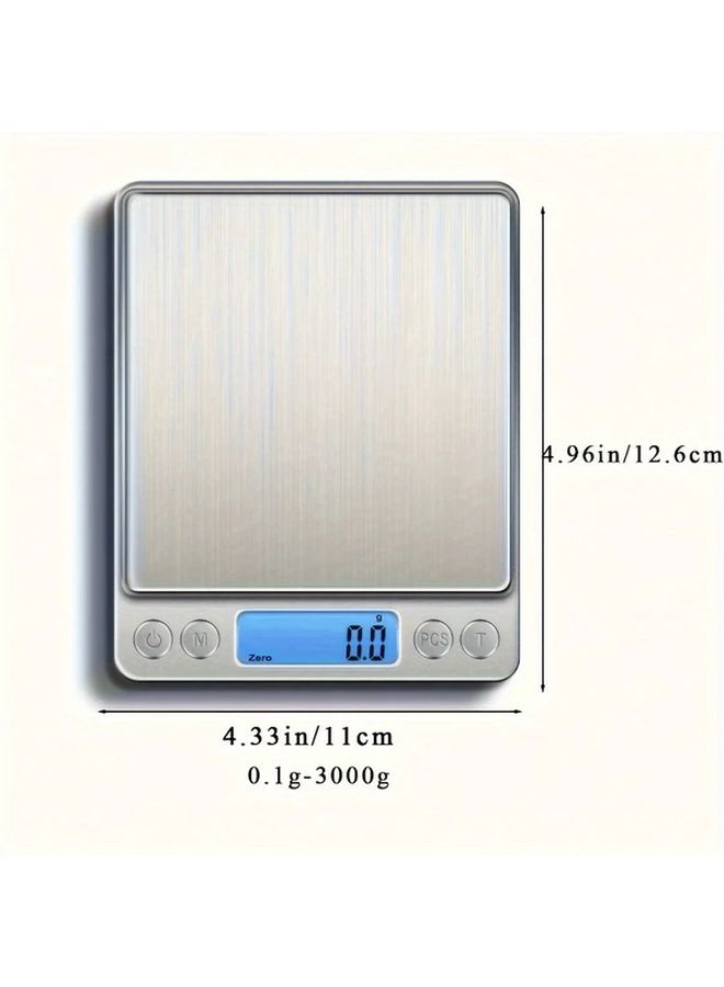 High Precision Digital Kitchen Scale 3000g Capacity 0.1g Accuracy for Cooking Baking - Image 3