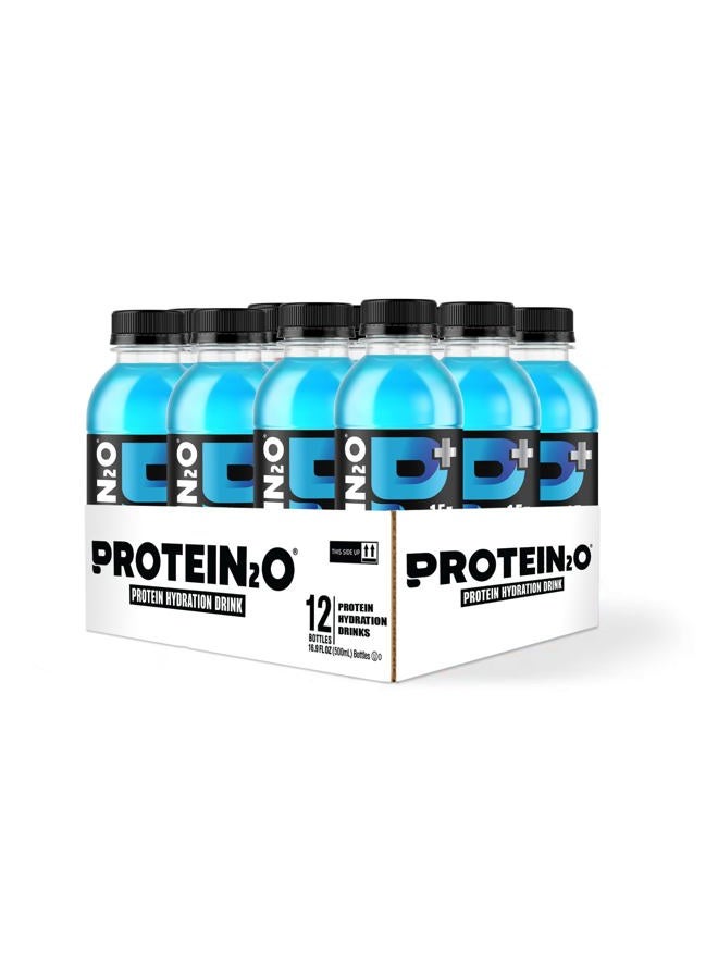 Protein2o 15g Whey Protein Infused Water Plus Energy, Blueberry Raspberry, 16.9 oz Bottle (Pack of 12) - Image 2