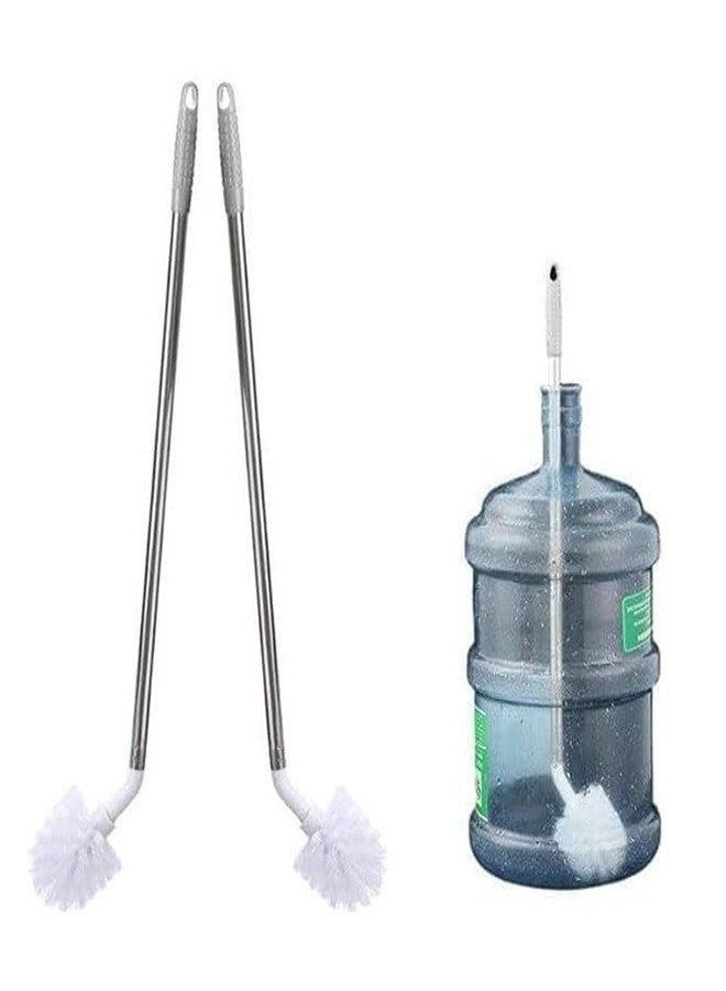 TOP TRICK Can Cleaning Brush/ 360° Rotating Long Handle Cleaner Brush/ 20 LTR Water Can Cleaning Brush, Multicolour, Plastic(Pack of 2)