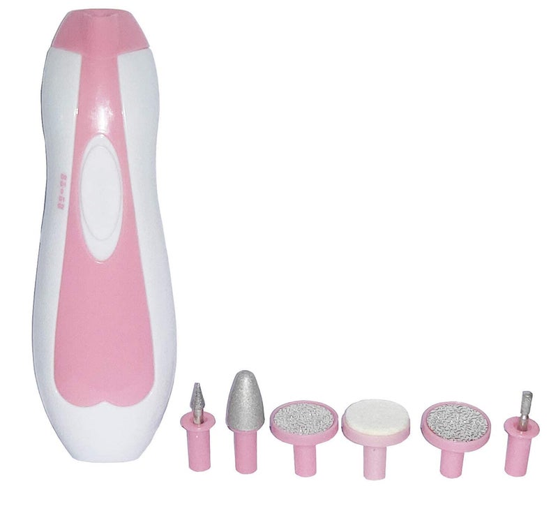 Whitecloud TRANSFORMING HOMES Electric Nail File Drill for Baby No Sharp Claws Hurt Manicure Pedicure Kit 6 in 1 Safety Cutter Trimmer for Toes 155X8X4CM Multicolor8115 - Image 1