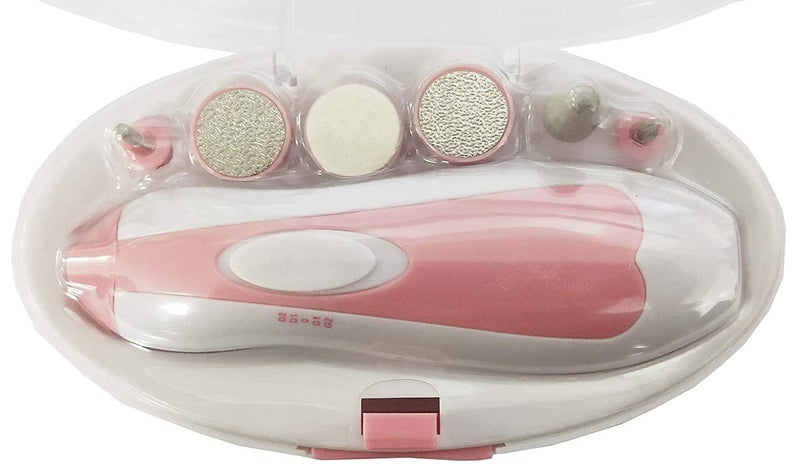 Whitecloud TRANSFORMING HOMES Electric Nail File Drill for Baby No Sharp Claws Hurt Manicure Pedicure Kit 6 in 1 Safety Cutter Trimmer for Toes 155X8X4CM Multicolor8115 - Image 5