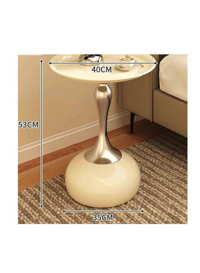 Beauenty Light Luxury Small Waist Sofa, Side Table, Living Room, Coffee Table, Home Creative, Modern, Simple, Circular Corner - Image 5