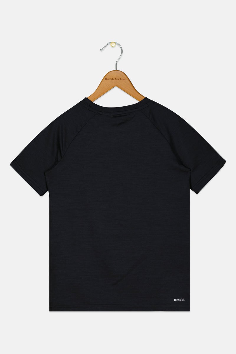 PUMA Kids Boy Sportswear Fit Short Sleeve Running T-Shirt, Black - Image 2