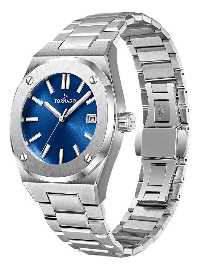 تورنيدو ساعة يد رجالية ستانلس ستيل بعقارب - - Image 2