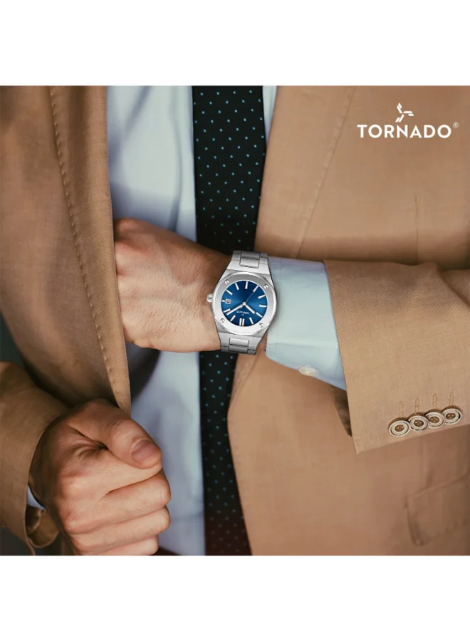 TORNADO Men's Steel Analog Watch T23003-SBSN - 42x51.5  mm