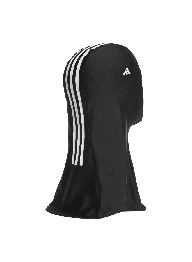 adidas حجاب سباحة 3S للنساء - أسود