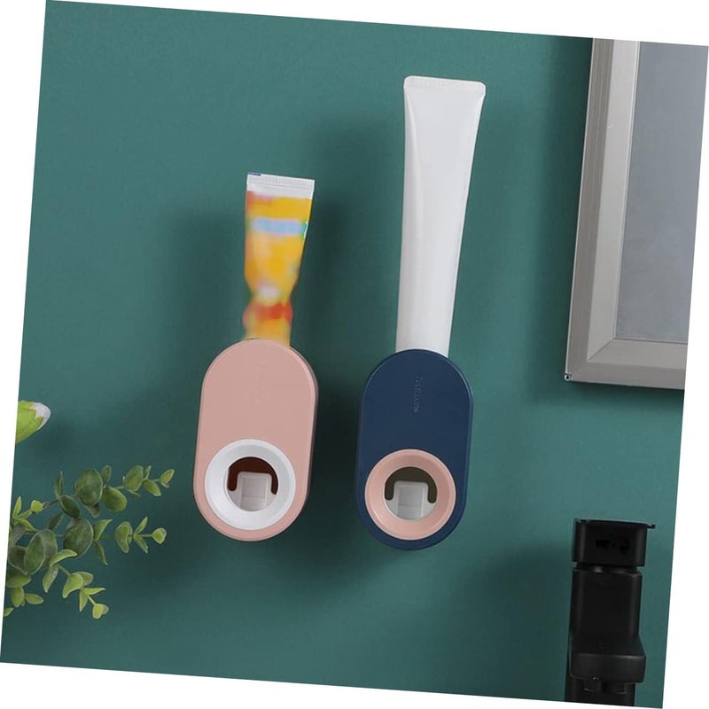 Wall Mounted Toothpaste Dispenser Dark Color Bathroom Decor Squeezer Holder Easy Install Space Saving Design - Image 4