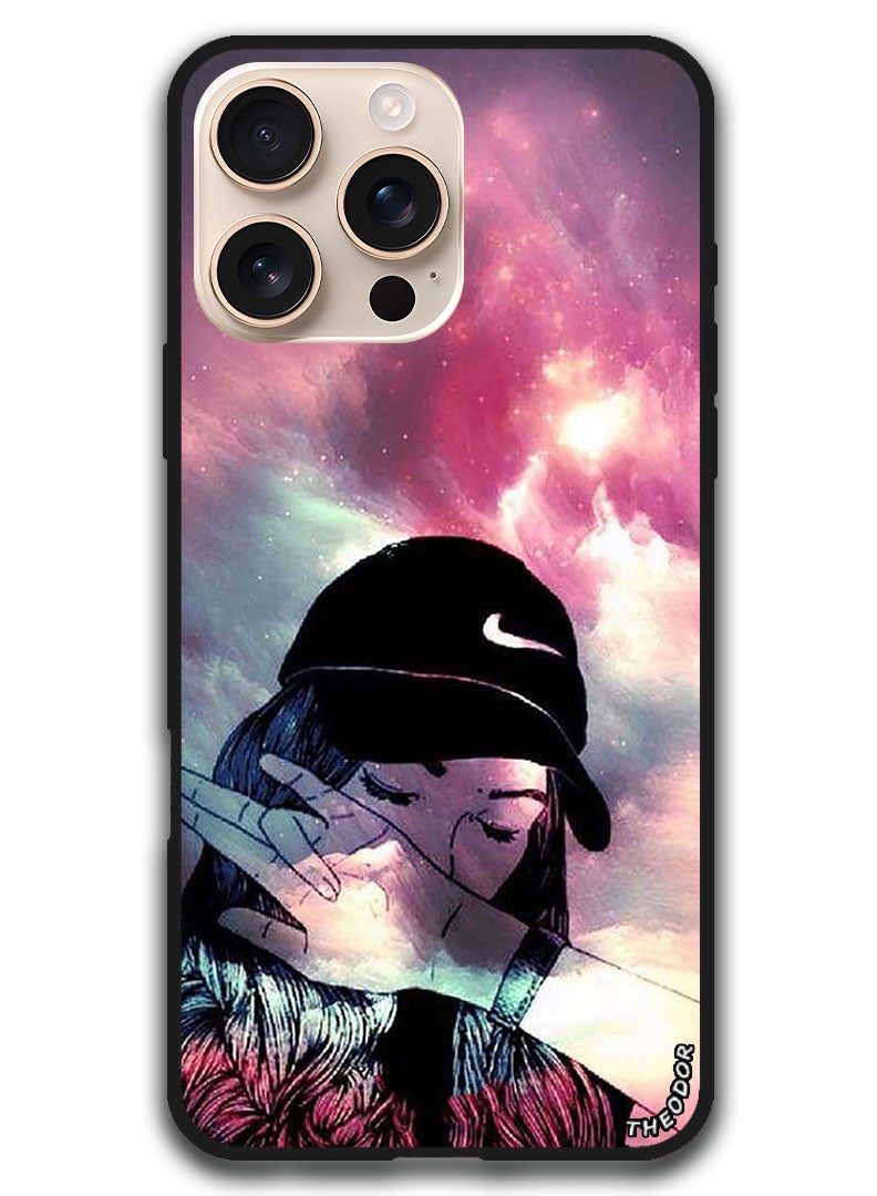 Theodor Protective Case Anti Scratch Shock Proof Bumper Cover For iPhone 16 Pro Max (6.9)-inch Girl Sob - Image 1