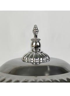 HTH Multipurpose Use Water Drop Pattern Stainless Steel Round Serving Tray with Dome Lid Hotel Buffet Plate Restaurant Tableware Banquet Food Plate 30/35/40/45/50/55 cm  - Image 4