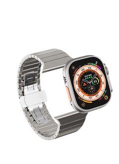 Replacement Band For Apple Watch Series 1/2/3/4/5/6/7/8 ultra SE 42/44/45/49 mm Silver