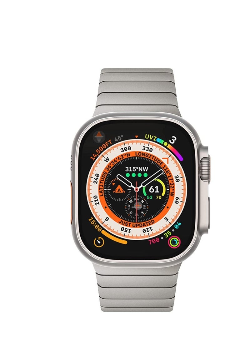 S-Color - Replacement Band For Apple Watch Series 1/2/3/4/5/6/7/8 ultra SE 42/44/45/49 mm Silver - Image 1