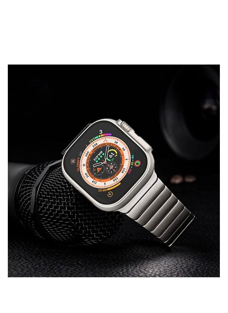 S-Color - Replacement Band For Apple Watch Series 1/2/3/4/5/6/7/8 ultra SE 42/44/45/49 mm Silver - Image 1