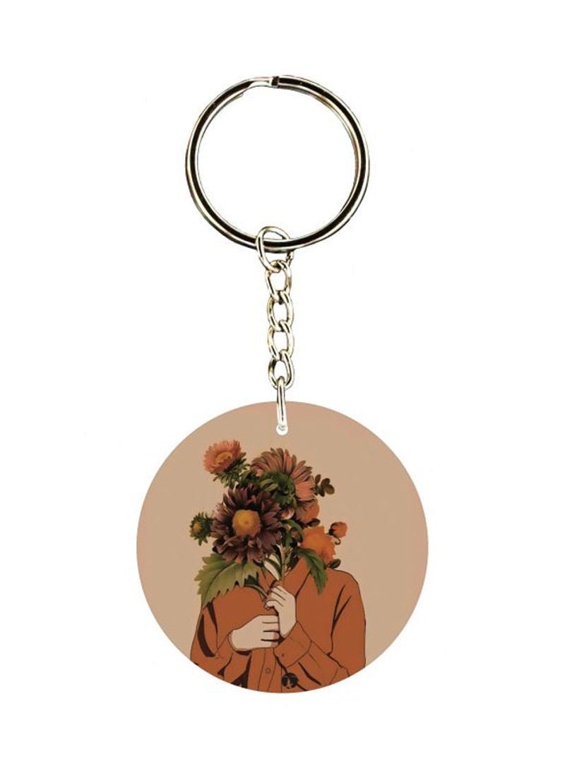 RKN Flower Printed Keychain