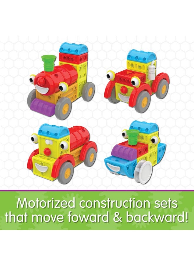 THE LEARNING JOURNEY The Learning Journey: Techno Kids 4-in-1 Around Town - Kids Moblie Vehicles Construction Combo Set - Interlocking - Interchangeable STEM Toy Gear Sets for Children Preschool- Ages 3 Years and Up  - Image 2