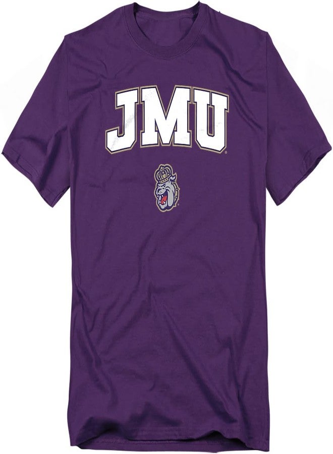 LOGOVISION James Madison University Arch Logo Unisex Adult T Shirt, Purple, Medium - Image 1