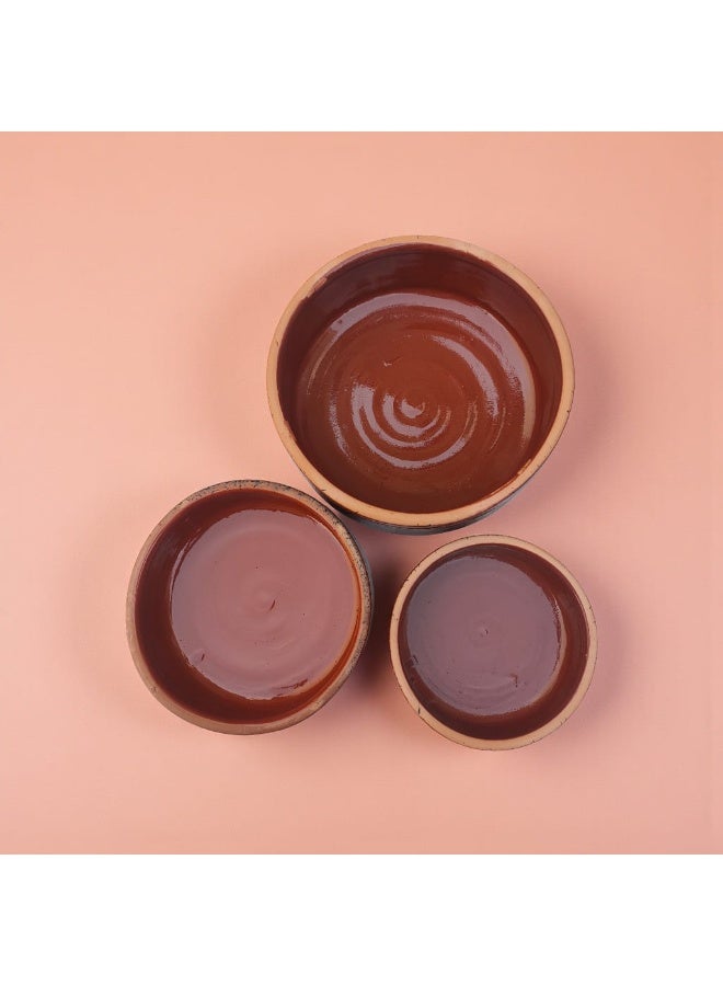 color zone pottery A ceramic and porcelain tray set, safe for use in ovens and microwaves. - Image 2