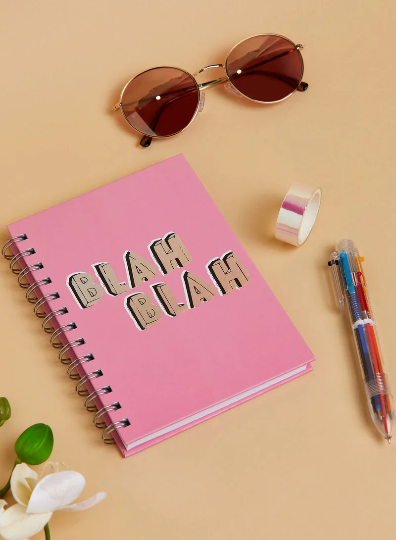 Pink Cactus Stationery Set With Notebook & Accessories