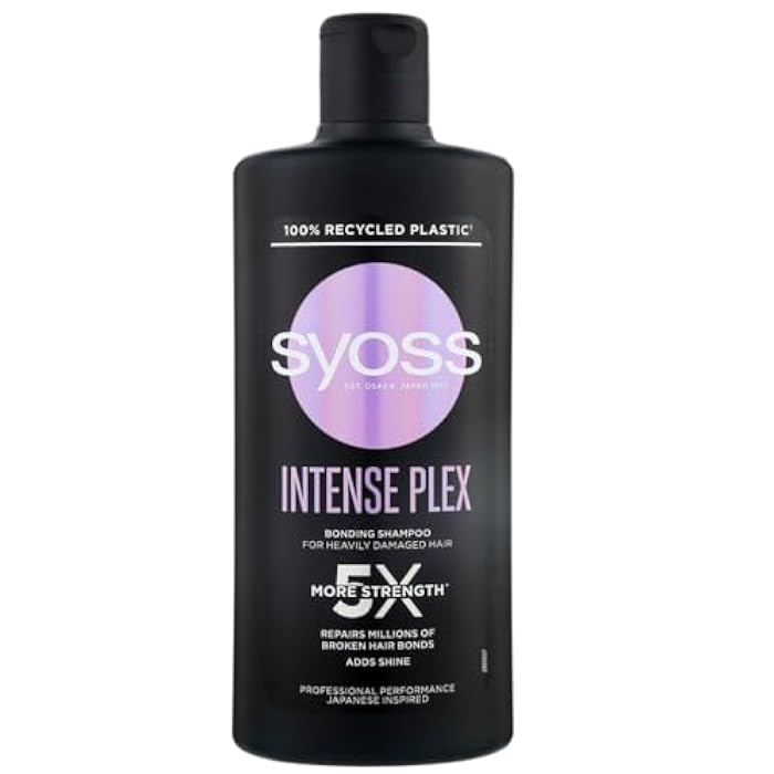 Syoss Intense Plex Bonding Shampoo, 5X More Strength, For Heavily Damaged Hair, Professional Performance - Image 1