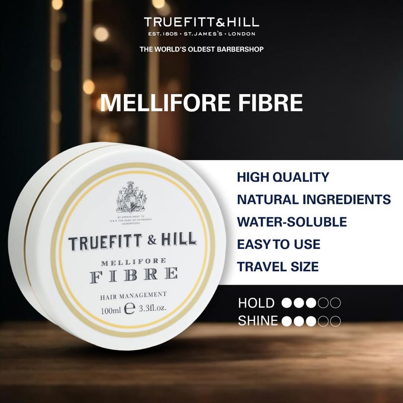 Truefitt & Hill Truefitt Hill Hair Styling Mellifore Fibre 100gm Best for Any Hair LengthLight Hold Matt Finish Restylable Easy Wash Off Hair Styling FibreHair Styling For MenSafe For Daily UseNon GreasyNon Oily Look - Image 3