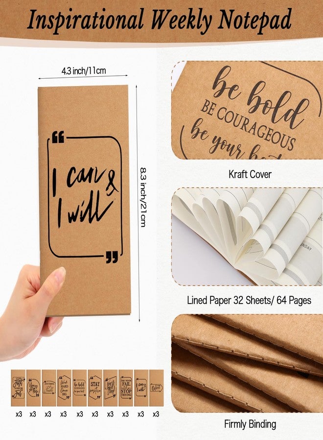 Spakon 60 Pcs Christmas Employee Appreciation Gift Bulk Planners Journal 2025-2026 Weekly Planner Notepad and Pens Thank You Gifts for Women Coworker Staff Teacher Office(Never) - Image 2