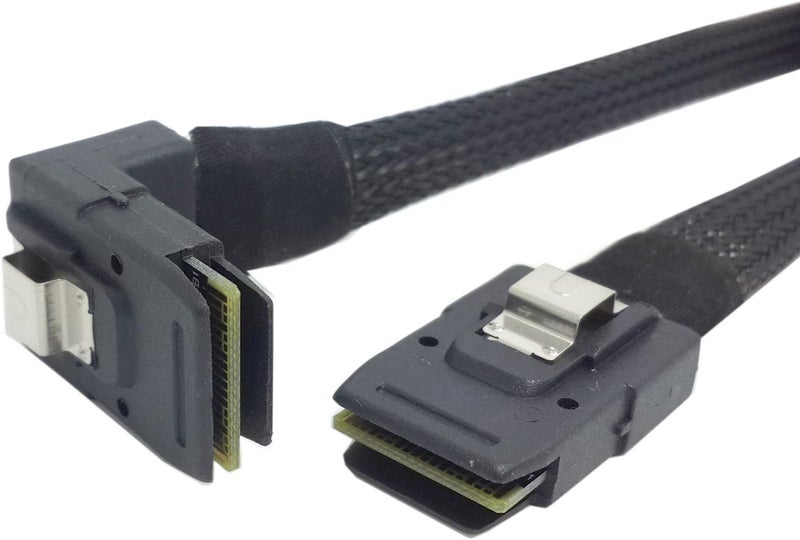 Cablecc 1m SFF-8087 Mini SAS 4i 36 Pin to 36Pin Right 90DEGREE Angled Cable - Image 3