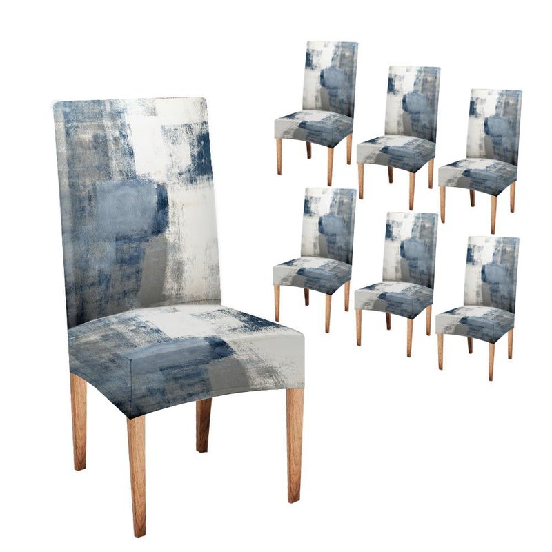 CAPSCEOLL Dining Chair Cover Set of 6 Removable Washable Parson Chair Covers for Dining Room Living Room Kitchen