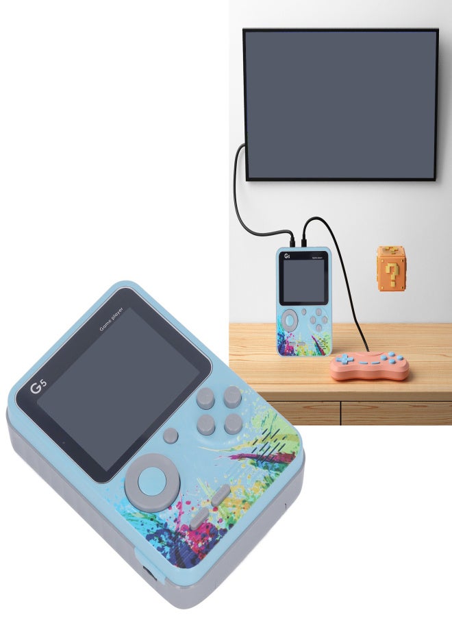 3.0inch Handheld Game Console Retro LCD Color Display HD Output Multiple Games Video Game Machine with AV Cable Blue - Image 4