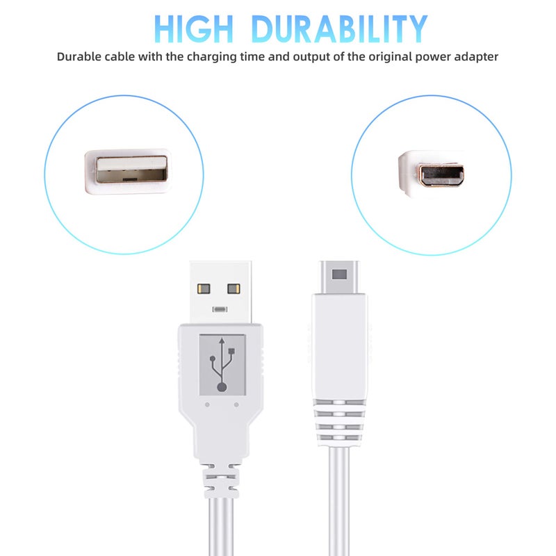 Xahpower 2Pack 10FT Charger Cable for Wii U Gamepad, AC Power Adapter Charger Cord for Nintendo Wii U Gamepad Remote Controller - Image 4