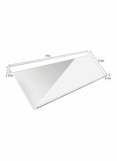 Computer Keyboard Stand, Clear Acrylic Premium Tilted Computer Keyboard Holder, for Easy Ergonomic Typing, Upgraded Version Working at Office Desk, Computer Gaming at Home