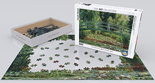 EuroGraphics The Japanese Footbridge by Claude Monet (1000 Piece) Puzzle (6000-0827) , Green - Image 4