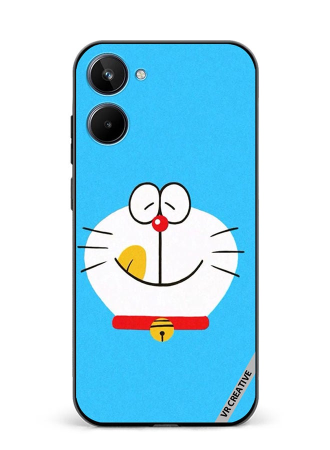 VR CREATIVE Protective Case Cover For Realme 10 Cryon Doremon Design Multicolour - Image 1