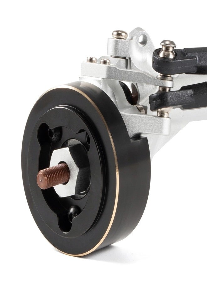 ZMHOBBY Machined Brass Portal Knuckle Weights - Low Offset for Vanquish Currie Portal F9 SCX10-II and VS4-10 Ultra Offset Front Axle - 128g Each, Low Center of Gravity Upgrade - Image 5