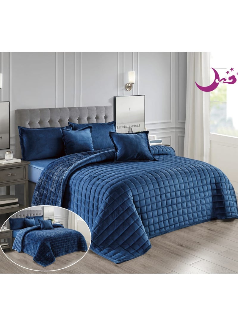 Double winter floral velvet compressed mattress