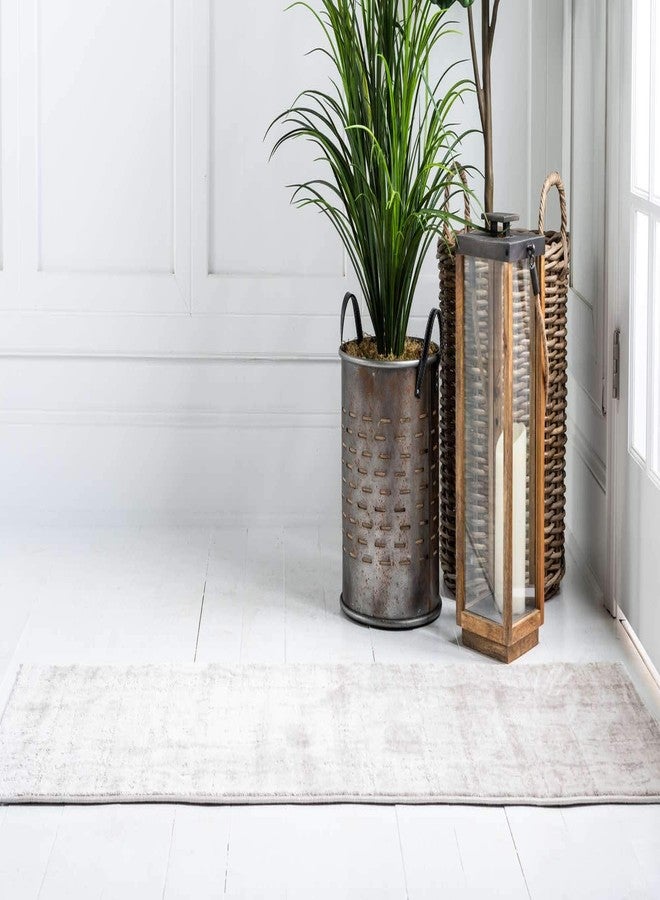 يونيك لوم سجادة منطقة من مجموعة يونيك لوم أبتاون - شارع ليكسينغتون (2' 2" × 6' 1" ممر، بيج/ عاجي) - Image 3