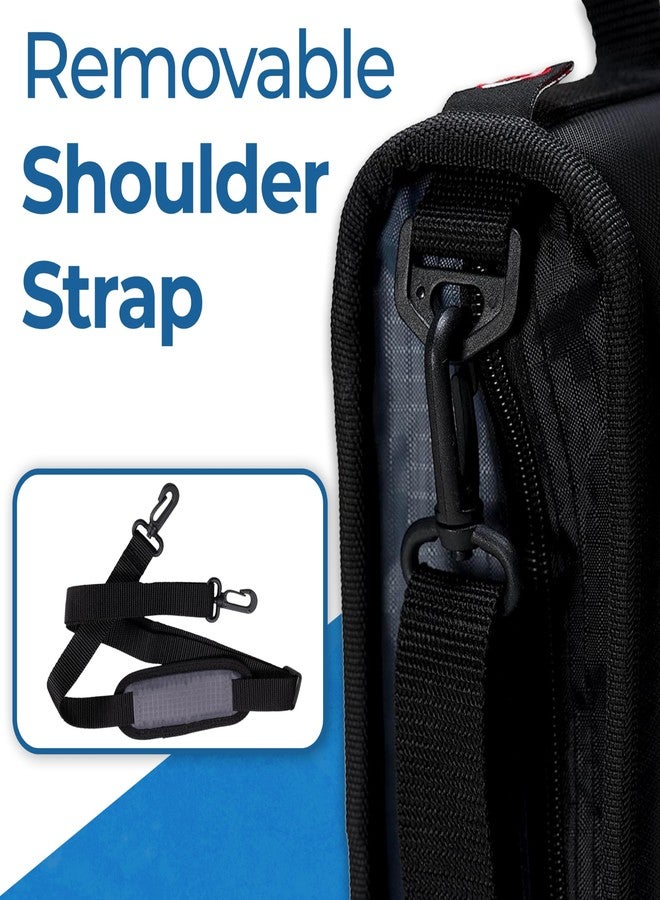 Case it Case-it Universal Zipper Binder | 2-Inch O-Rings, 13-Inch Laptop/Tablet Padded Pocket, 400 Sheet Capacity, Multiple Storage Pockets & Shoulder Strap | School & Office Organizer | LT-007 Warm Gray - Image 2