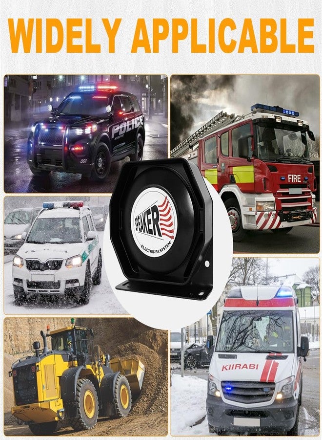 LRTER Emergency Police Siren 200W Multi-Tones PA System Slim Speaker Sirens with Handheld Controller & Mic Microphone Warning Electronic Alarm Horn Kit for Tow Truck Car Vehicles Pickup UTV ATV POV RV - Image 5