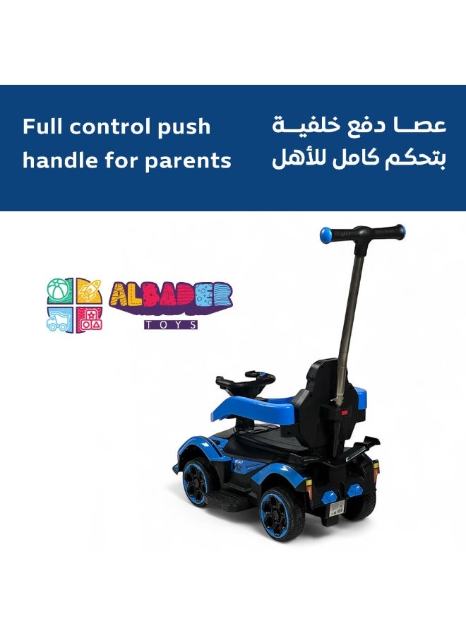 ALBADER Ride On Push Car For Kids With Parent Handle, Toddler Ride On Car With Lights And Music, Push Car With Removable Safety Guards And Footrest, Kids Ride On Toy Car Indoor Outdoor, Ride On Car For Toddlers Ages 1 To 5 - Image 5