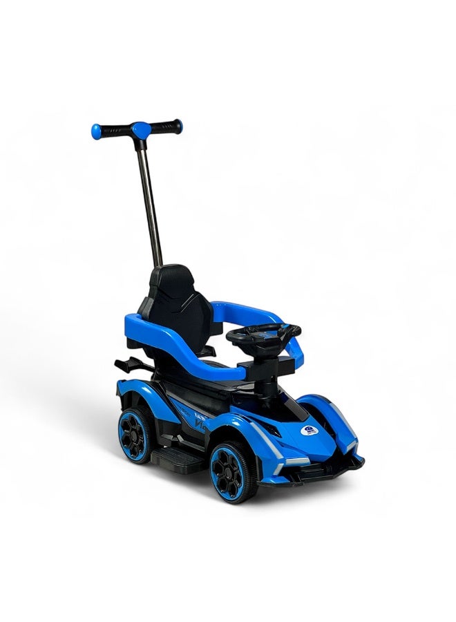 ALBADER Ride On Push Car For Kids With Parent Handle, Toddler Ride On Car With Lights And Music, Push Car With Removable Safety Guards And Footrest, Kids Ride On Toy Car Indoor Outdoor, Ride On Car For Toddlers Ages 1 To 5 - Image 1