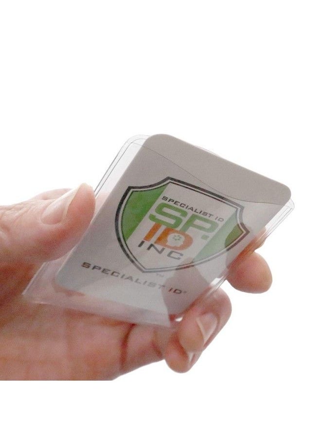 Specialist ID 5 Pack Premium Medicare Card Protector Sleeves Durable 2 ⅜ X 3 ⅜ Business Card Holders Clear Vinyl Plastic Covers For Insurance & Social Security Metro & License Or Credit Cards By Specialist Id  - Image 3
