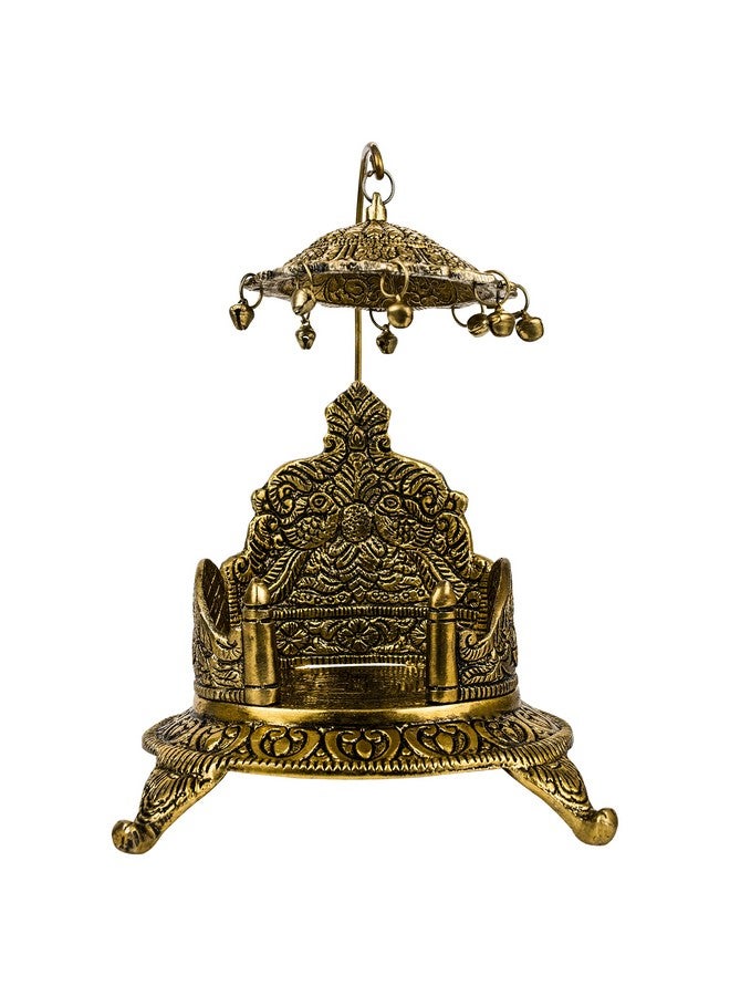 Spillbox Traditional Brass Mukali Stool Peeta chowki Sinhasan God Idols - Sinhasan - Image 1