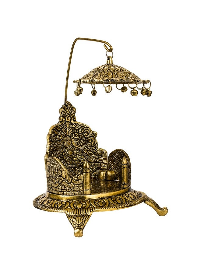 Spillbox Traditional Brass Mukali Stool Peeta chowki Sinhasan God Idols - Sinhasan - Image 3