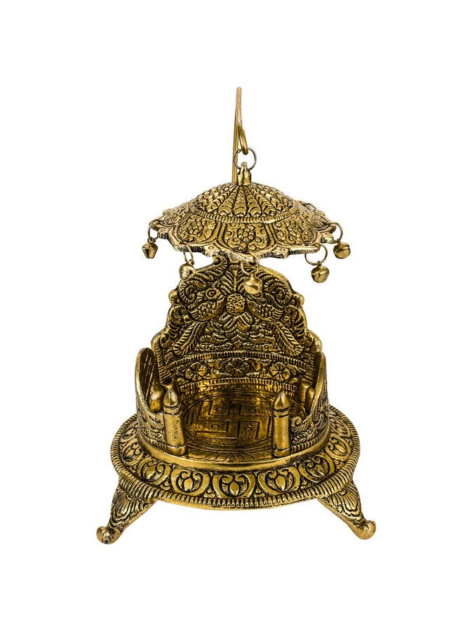 Spillbox Traditional Brass Mukali Stool Peeta chowki Sinhasan God Idols - Sinhasan - Image 4