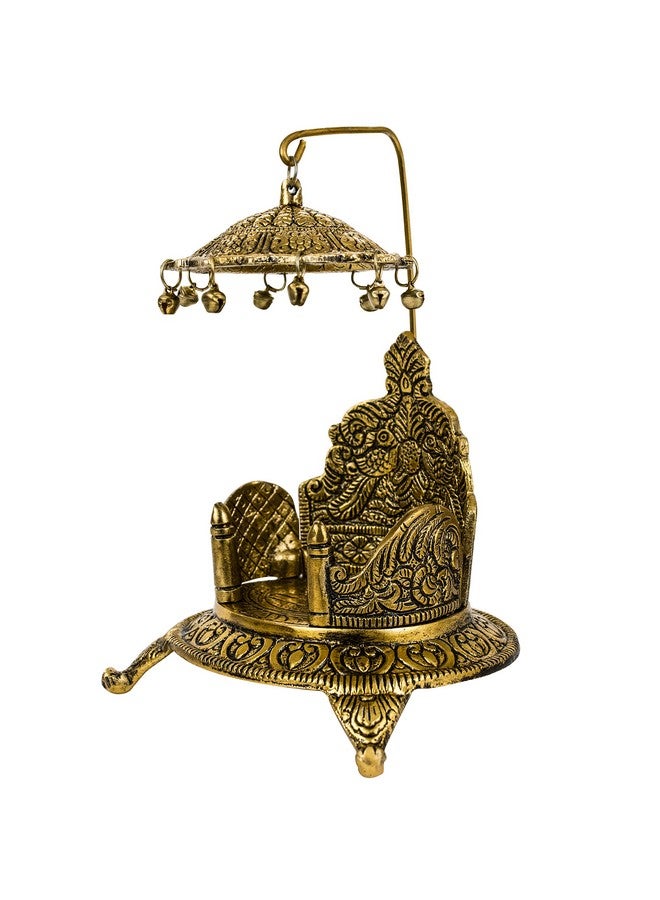 Spillbox Traditional Brass Mukali Stool Peeta chowki Sinhasan God Idols - Sinhasan - Image 5