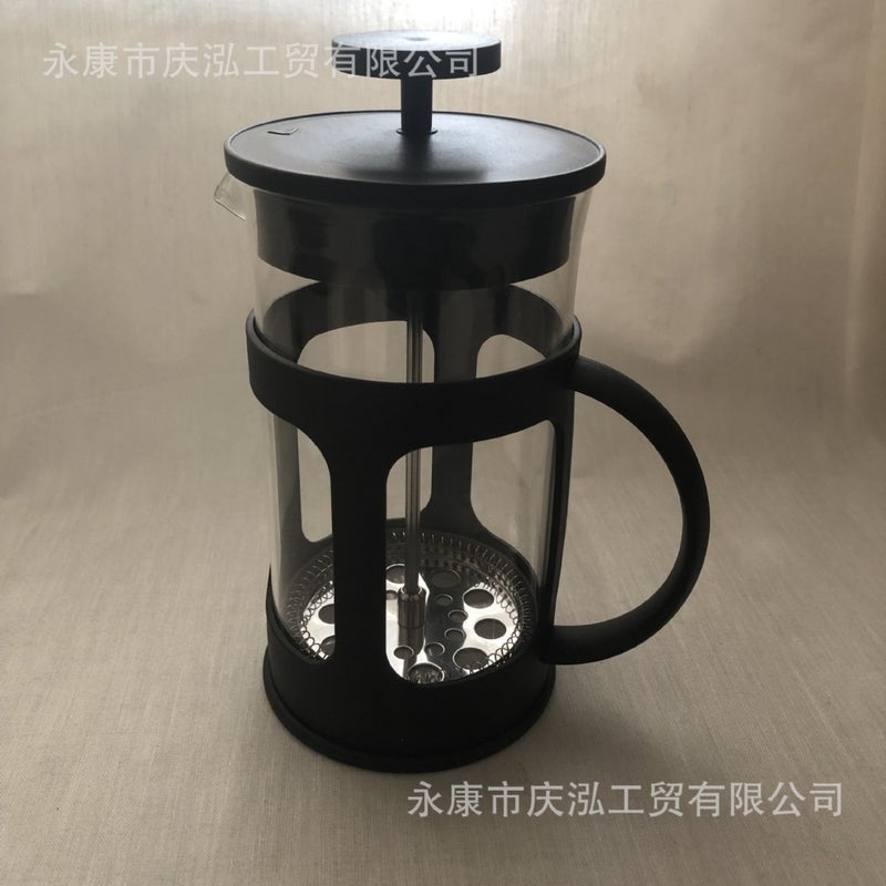 Stainless Steel High Borosilicate Plastic Press Coffee Pot Coffee Cup Filter Coffee Pot - Image 3